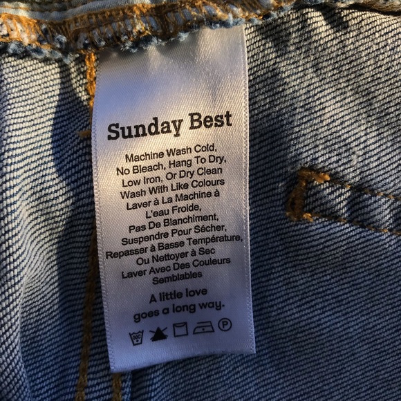 Aritzia Sunday Best Okinawa Denim Shorts - Picture 6 of 6